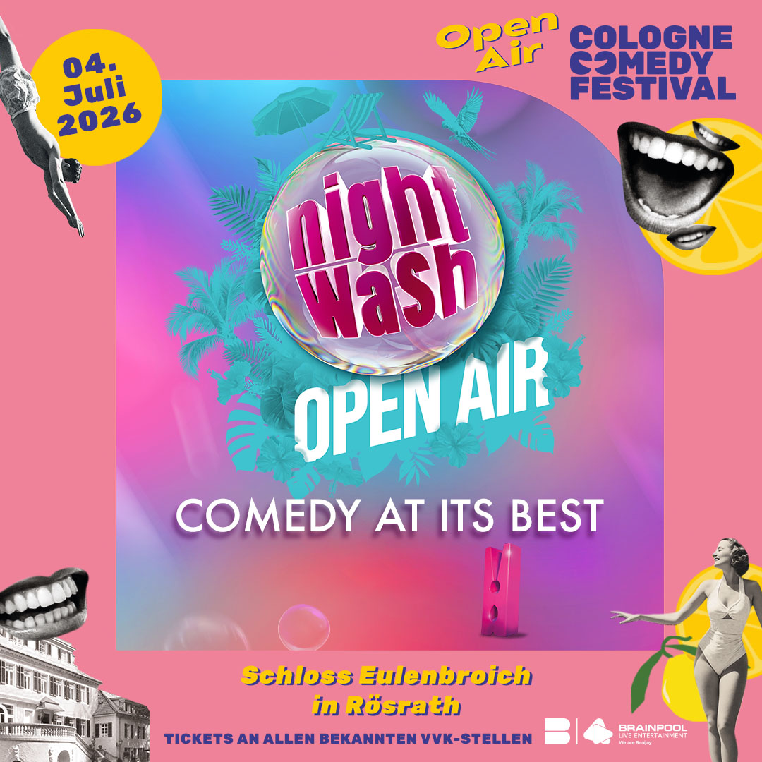 Vorankündigung: Cologne Comedy Festival Open-Air: Nightwash
